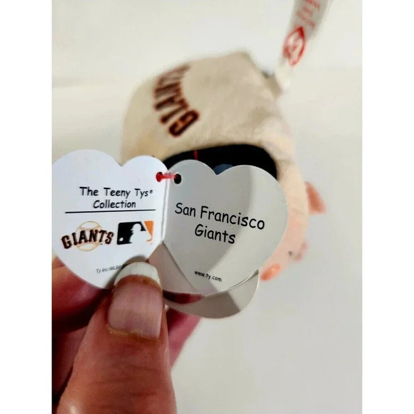 TY Beanie Boos - Teeny Tys Stackable Plush - MLB - SAN FRANCISCO GIANTS … - Picture 5 of 6